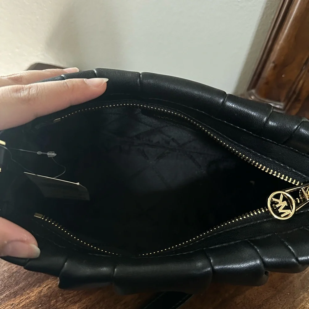 Michael Kors Women's Black Hannah Convertible Clutch Bag